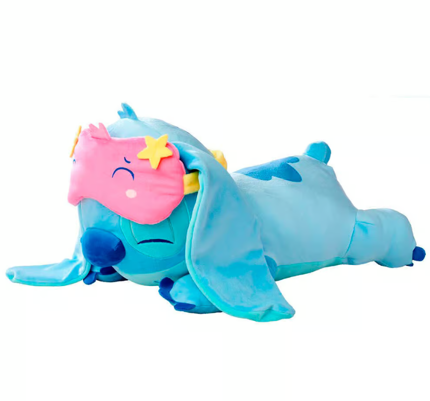 Smoby Peluche Stitch Dormilón de 40 cm. Muñeco suave de Poliéster, ideal para jugar o decorar la habitación de niños y niñas +3 años.