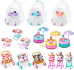 5 Surprise My Mini Baby Serie 2 de ZURU, cápsula misteriosa Coleccionable, Juguete para niñas, bebé Realista en Miniatura, Kit de Juego y Accesorios