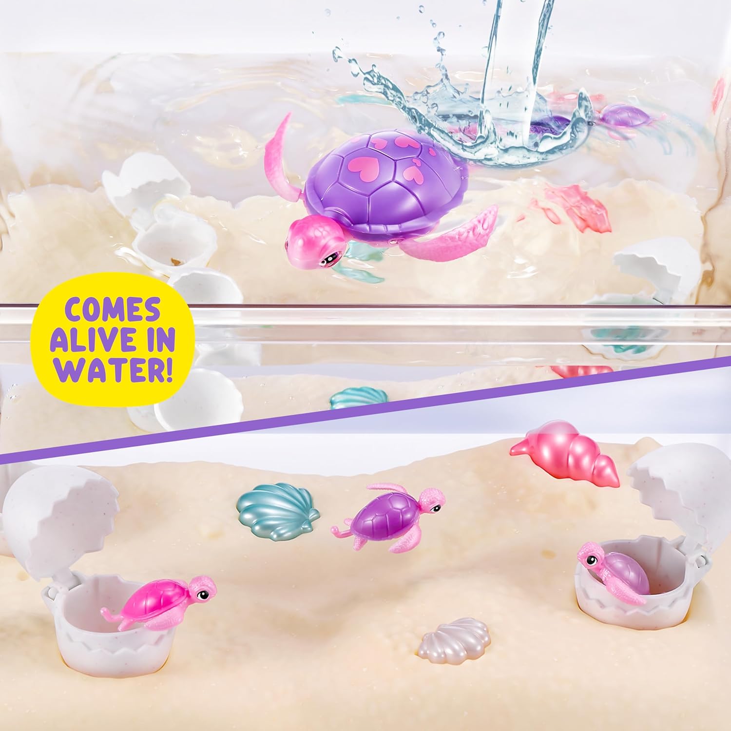 Pets Alive Mama Turtle Surprise de ZURU, Juguete Robot de Tortuga Mascota
